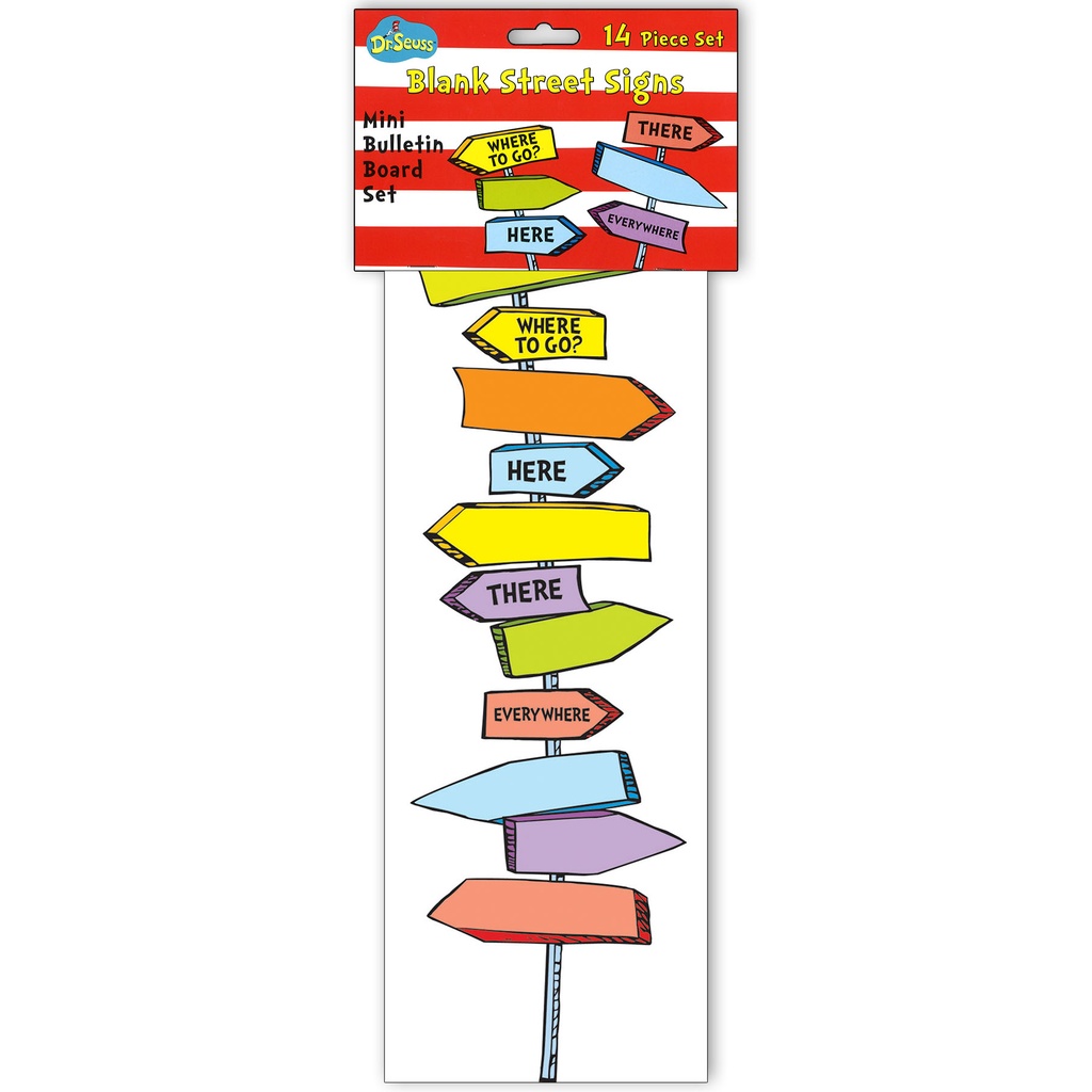 Dr. Seuss™ Blank Directional Signs Mini Bulletin Board Set