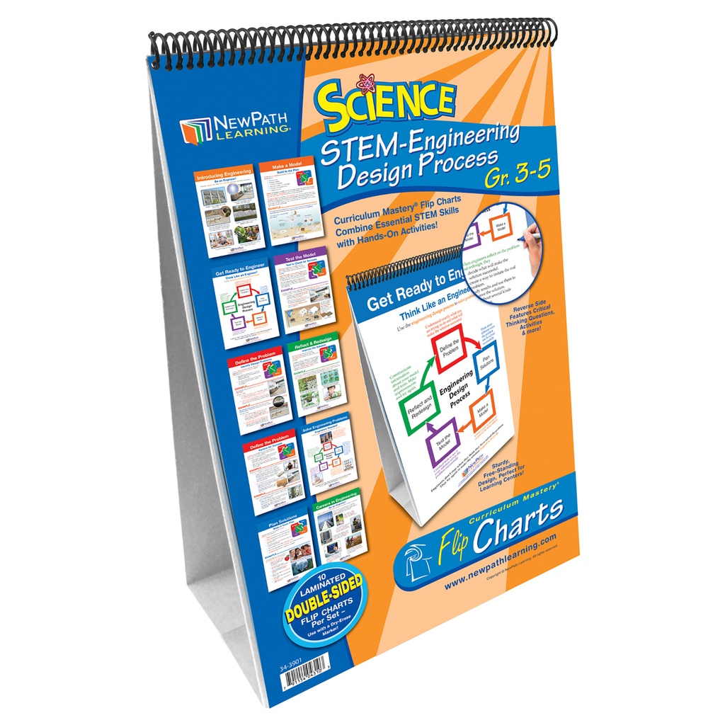 STEM Engineering Design Process Flip Chart Set Grades 3-5