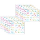 Traditional Cursive 13" x 9 1/2" Smart Poly® PosterMat Pals Pack of 10