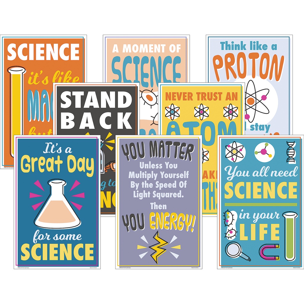 Science Fun Charts Set of 8