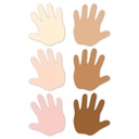 Multicultural Hands 6" Designer Cut-Outs