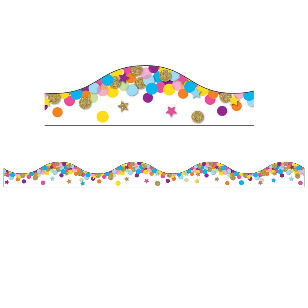 Confetti Magnetic Scallop Border 12'