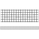 Creatively Inspired Black & White Grid Straight Borders 36 Feet