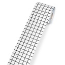 Happily Ever Elementary Black & White Grid Rolled Straight Bulletin Board Borders 65 Feet