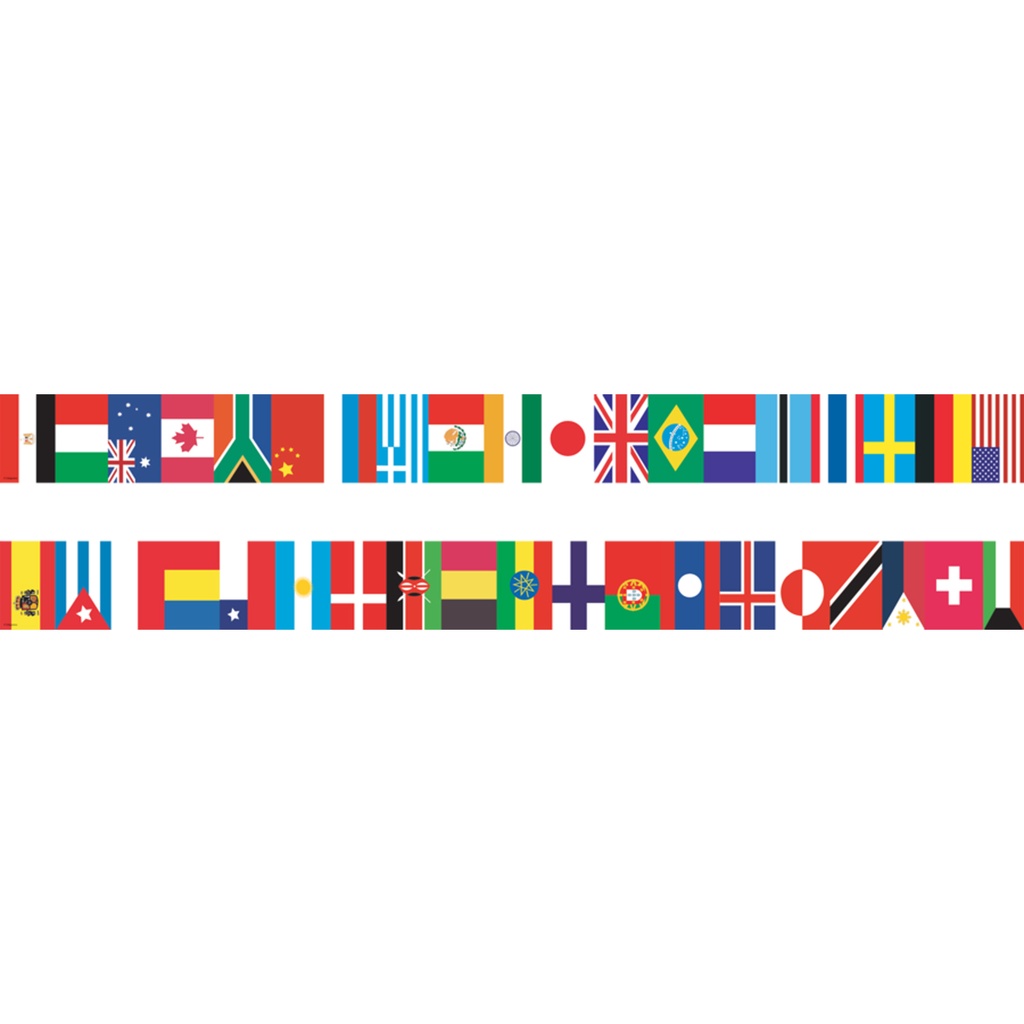 International Flags Straight Border Trim 35 Feet