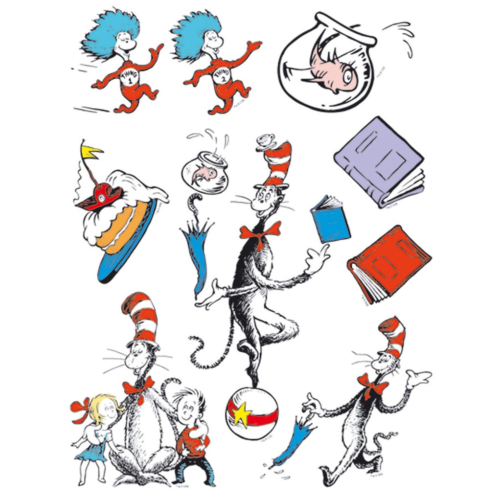 Cat in the Hat™ Characters Window Clings