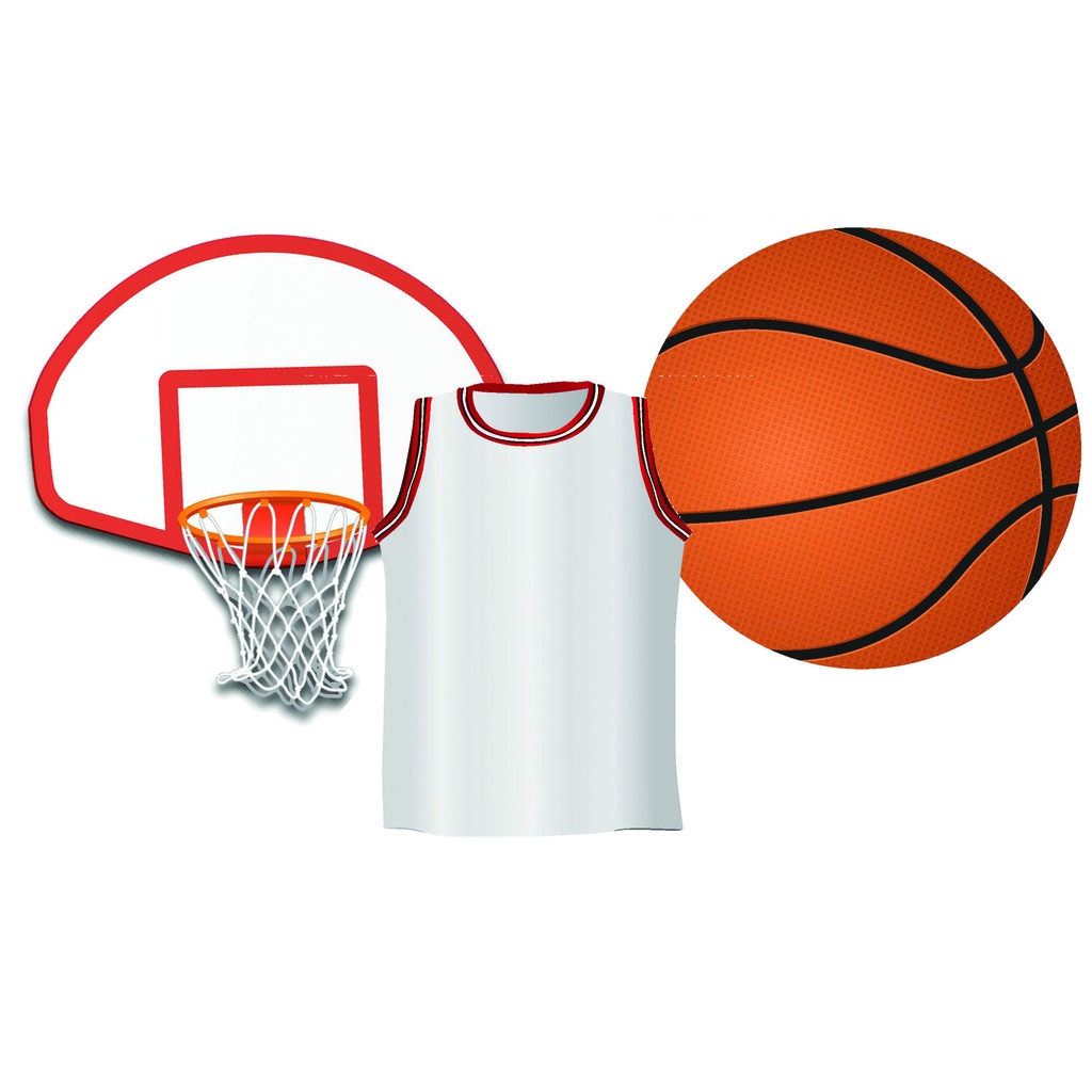 Basketball Assorted Cut Outs Pack of 36