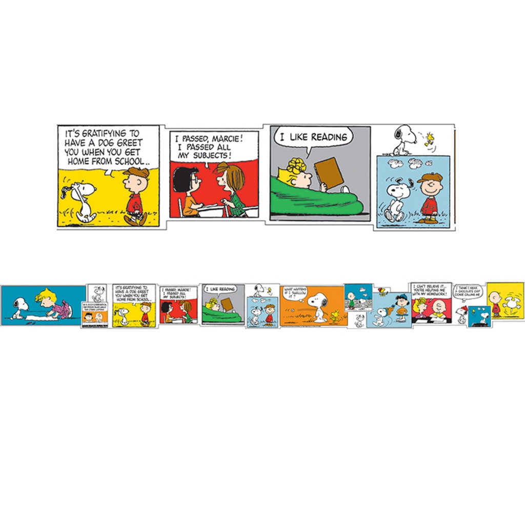 Peanuts® Comic Blocks Extra Wide Die Cut Deco Trim® 37 Feet