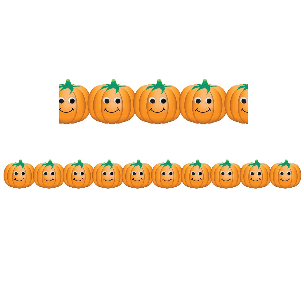 Happy Pumpkins Border 36 Feet