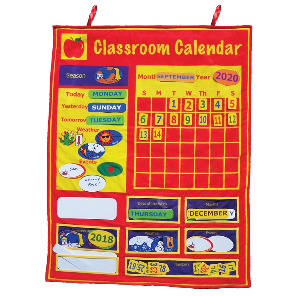 36"H x 26"W Classroom Calendar