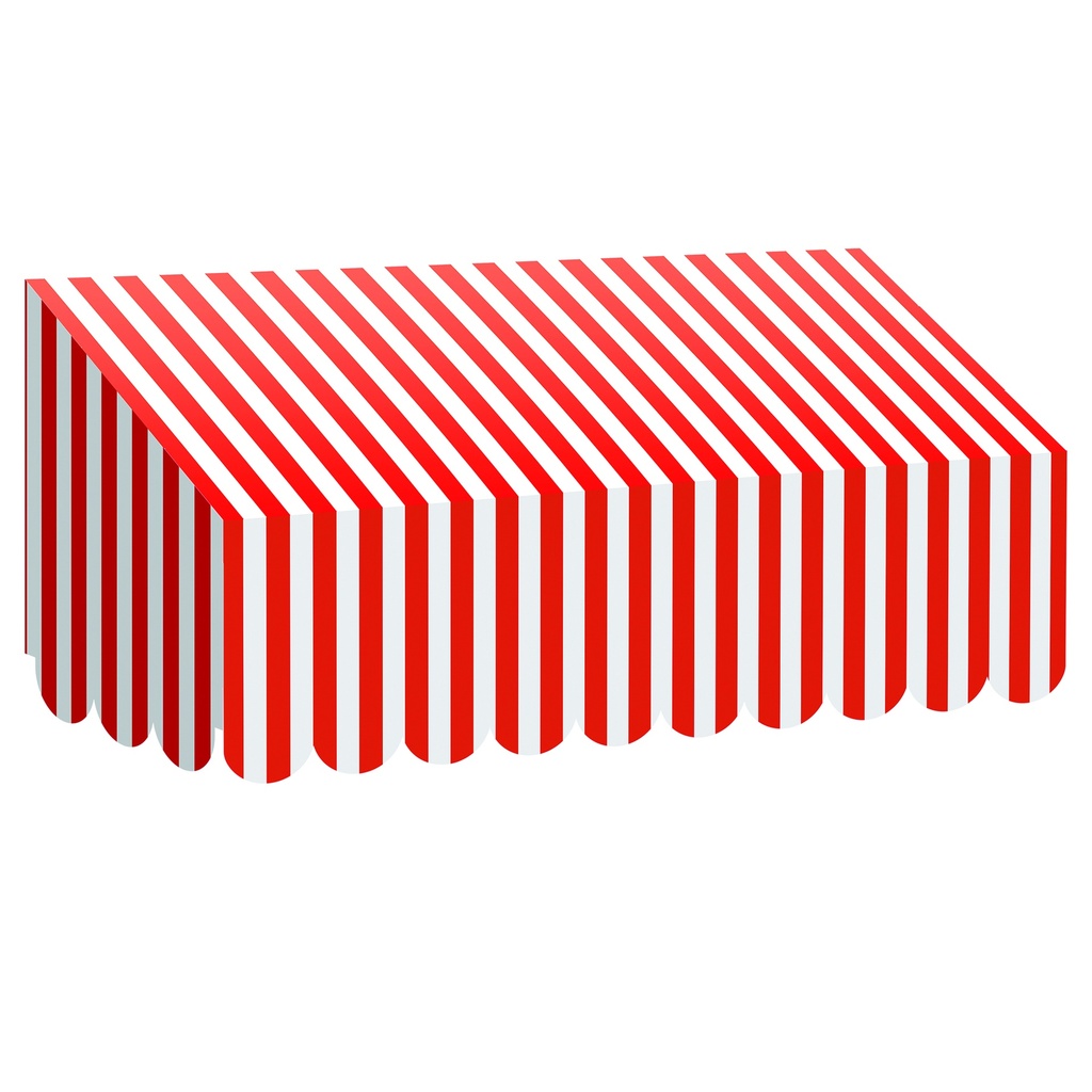 Red & White Stripes Awning