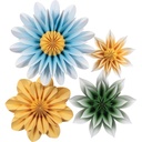 Floral Sunshine Paper Flowers Pack of 4