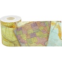 Travel the Map Straight Rolled Border Trim