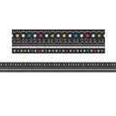 Chalkboard Brights Straight Rolled Border Trim