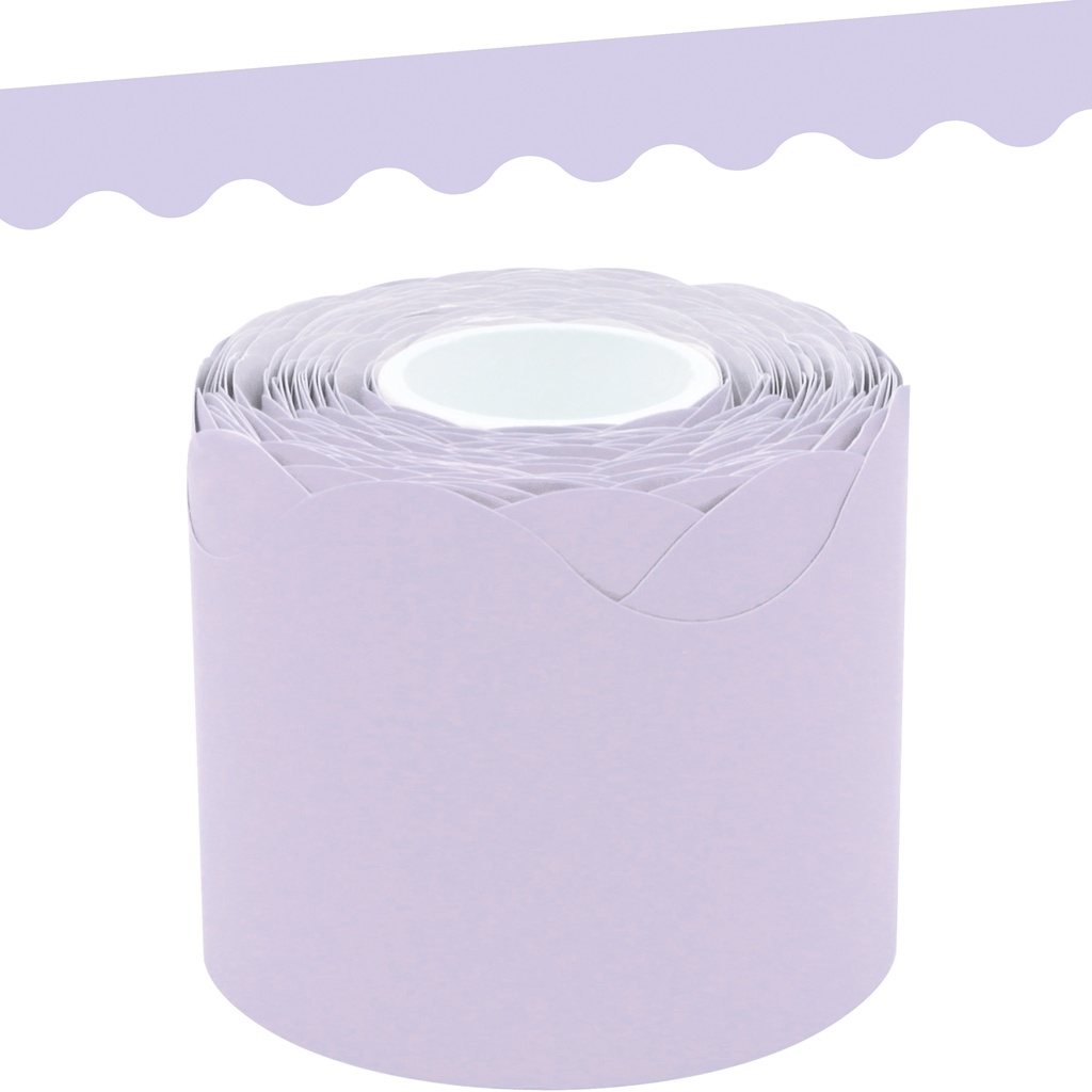 Lavender Scalloped Rolled Border Trim