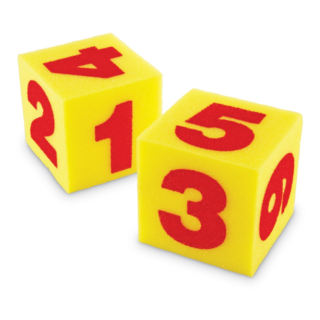 Giant Soft Numeral Cubes Set of 2