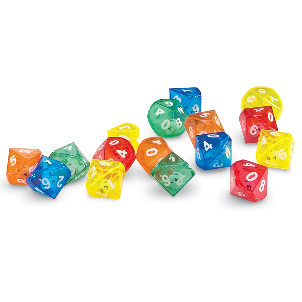 10-Sided Dice in Dice Pack of 72