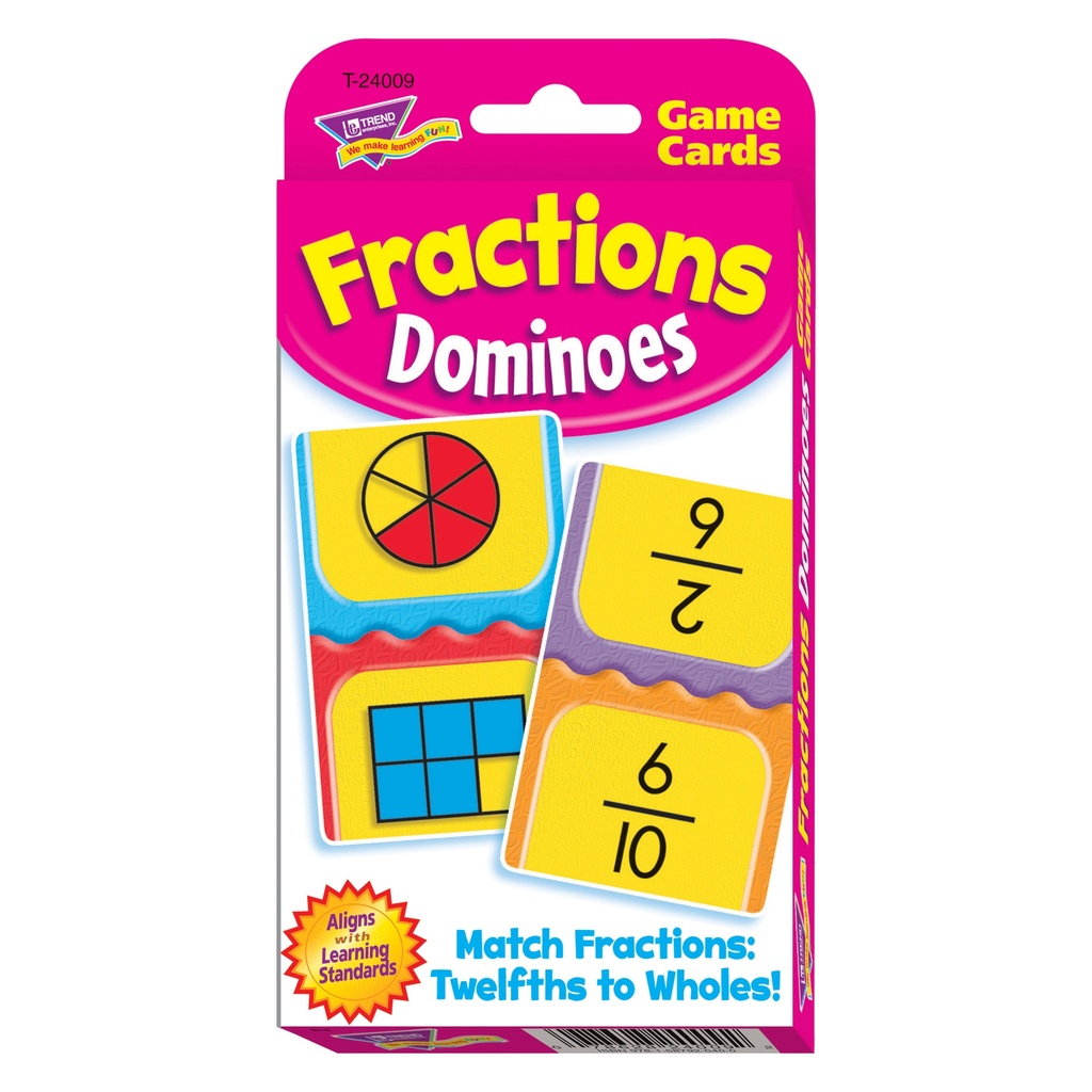 Fractions Dominoes Challenge Cards®