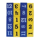 Numerals 1-12 Foam Numbered Dice