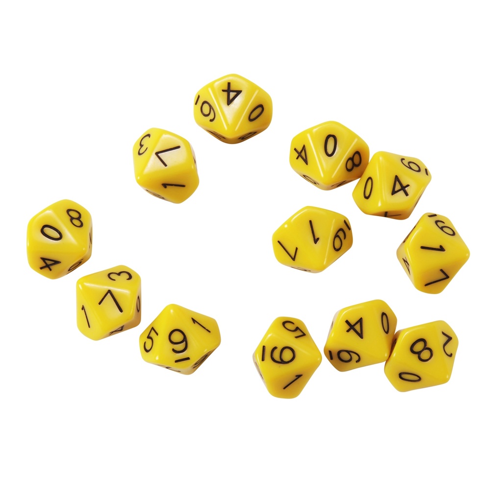 10-Sided Dice Set of 12