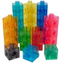 Translucent Linking Cubes Set of 100