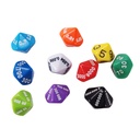 10-Sided Place Value & Decimal Dice Set of 10