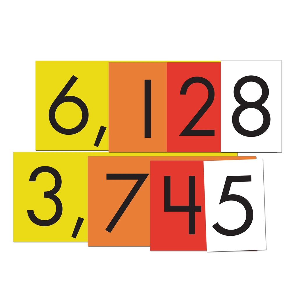 4-Value Whole Numbers Place Value Cards Set,