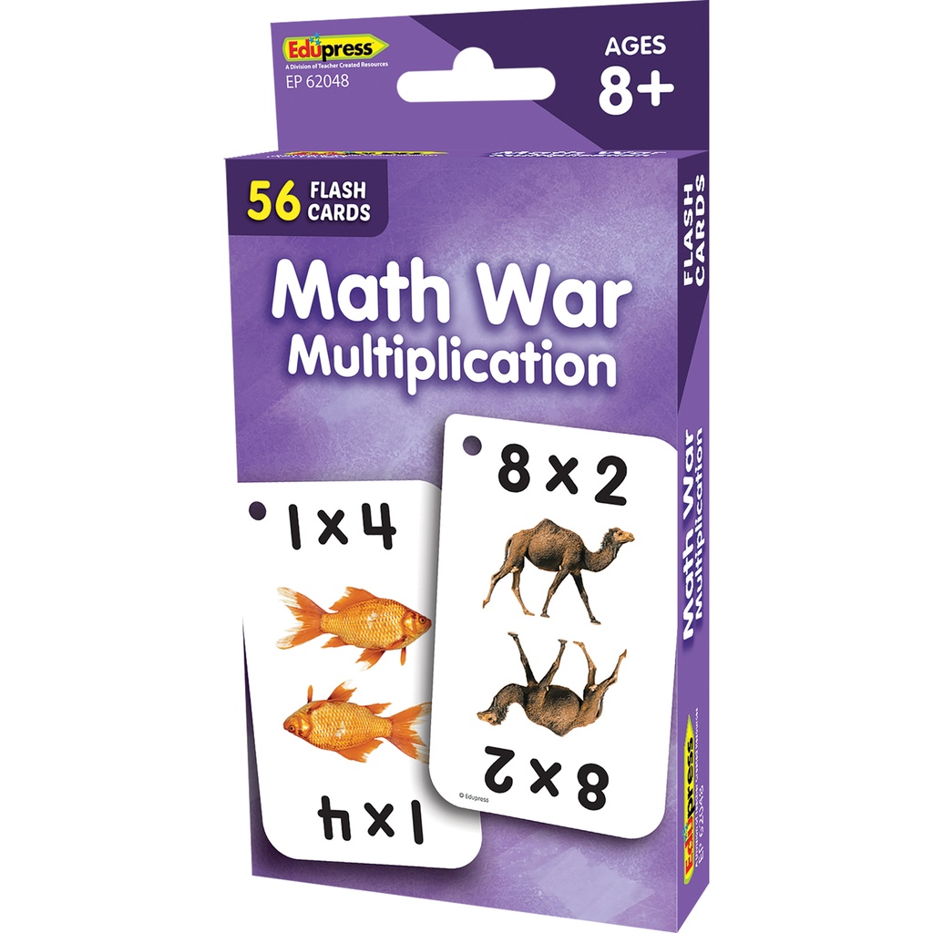 Math War (Multiplication) Flash Cards