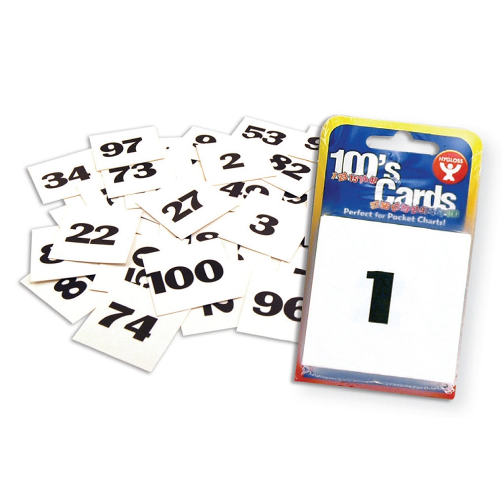 2" x 2" Pocket Chart Number Cards