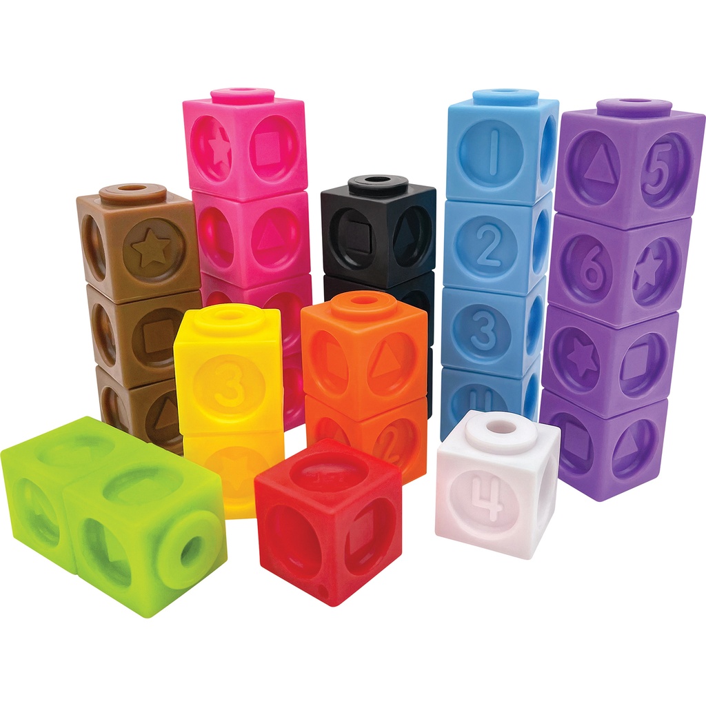 Numbers and Shapes Connecting Cubes Set of 100