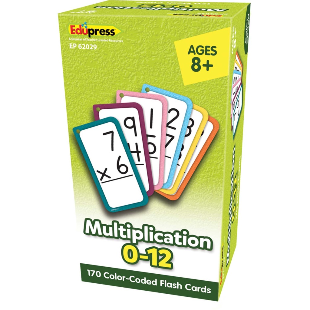 Multiplication Flash Cards - All Facts 0-12