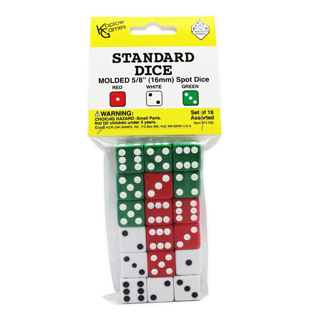 Dot Dice Set Pack of 18