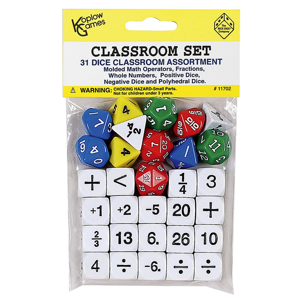 Classroom Dice Set of 31