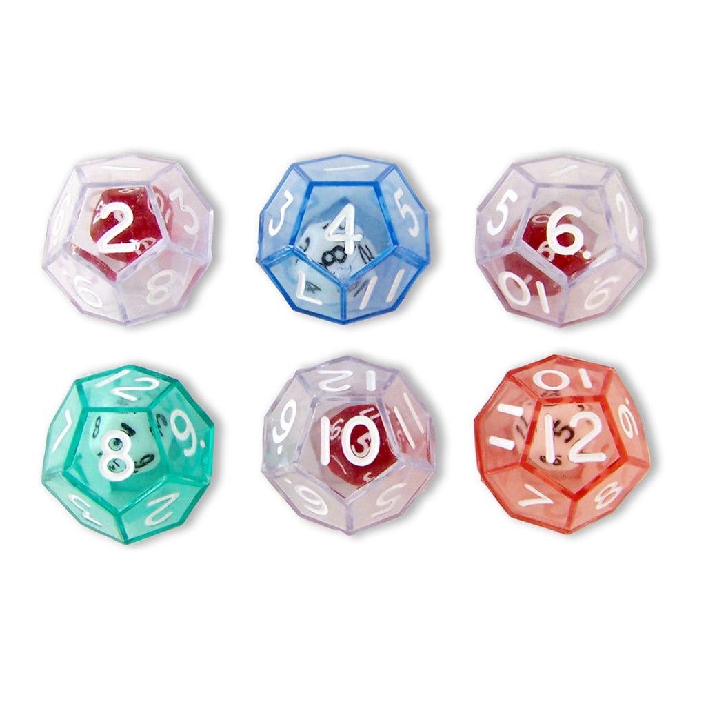 12-Sided Double Dice Set of 6