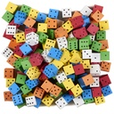 Assorted 16mm Foam Spot Dice Bag of 200