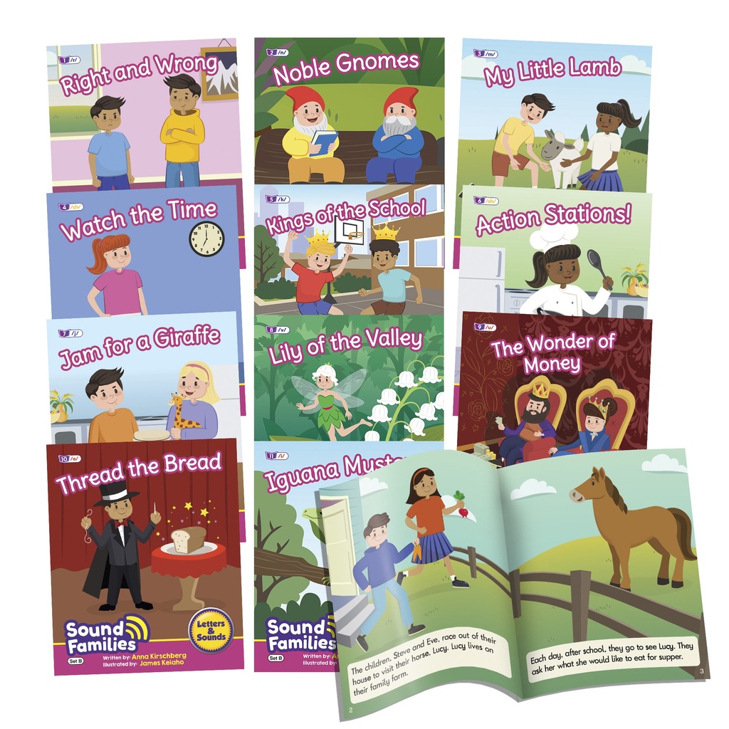 Sound Families Decodable Readers Consonants Fiction Phase 5.5 Set of 12