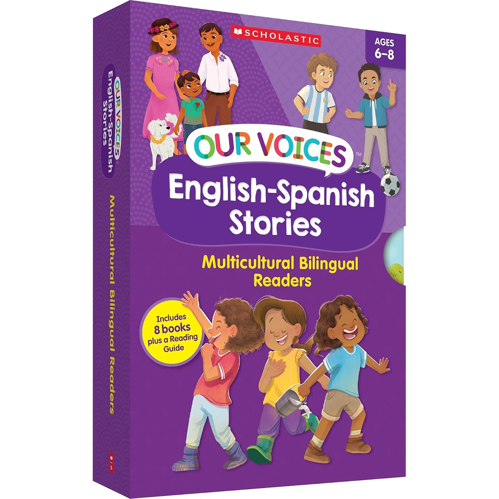 Our Voices: English-Spanish Stories 8 Books