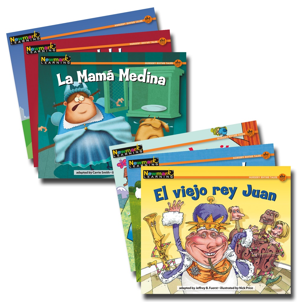 Spanish Rising Readers Nursery Rhyme Tales Leveled Books Set 1