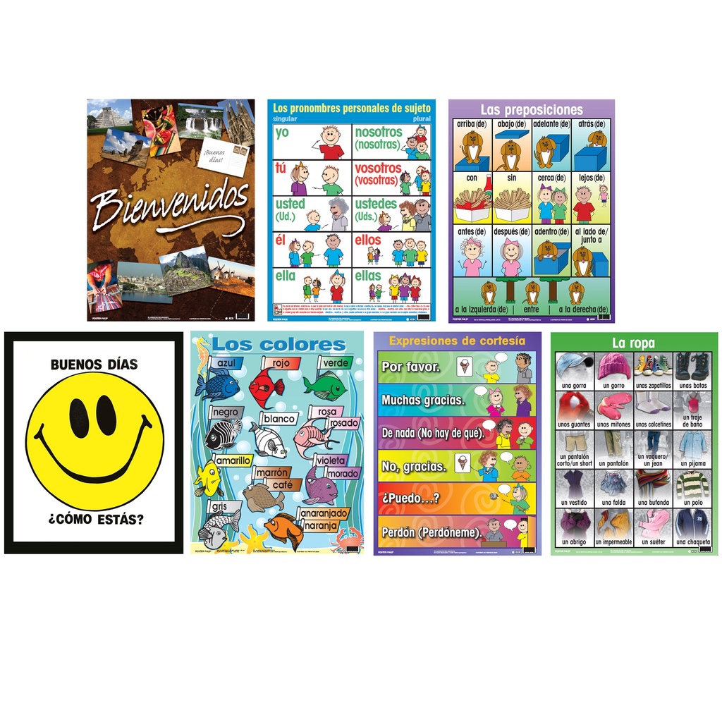 Spanish Essential Classroom Posters Set II