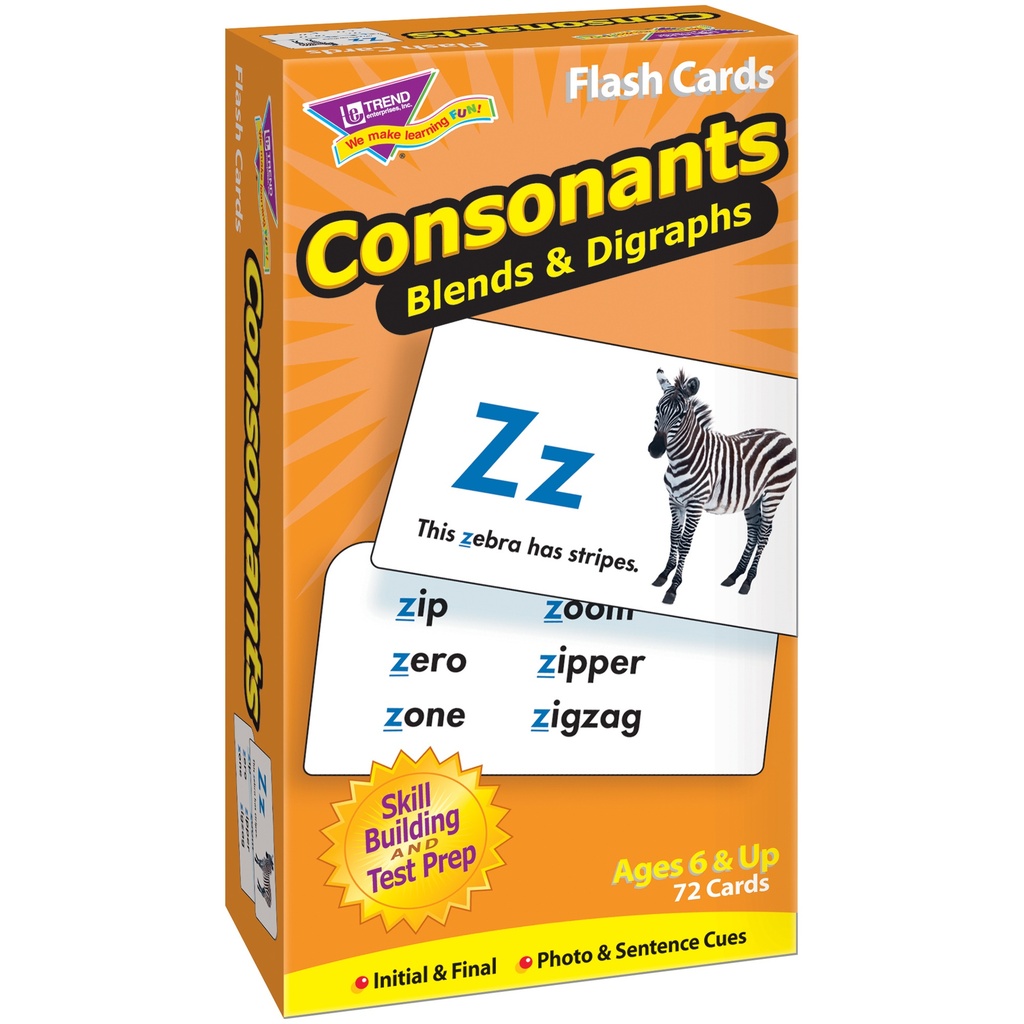 Consonants Skill Drill Flash Cards