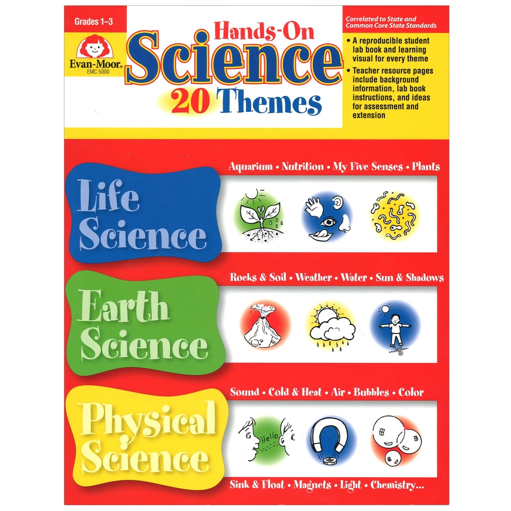 Hands-On Science 20 Themes Book Grades 1-3