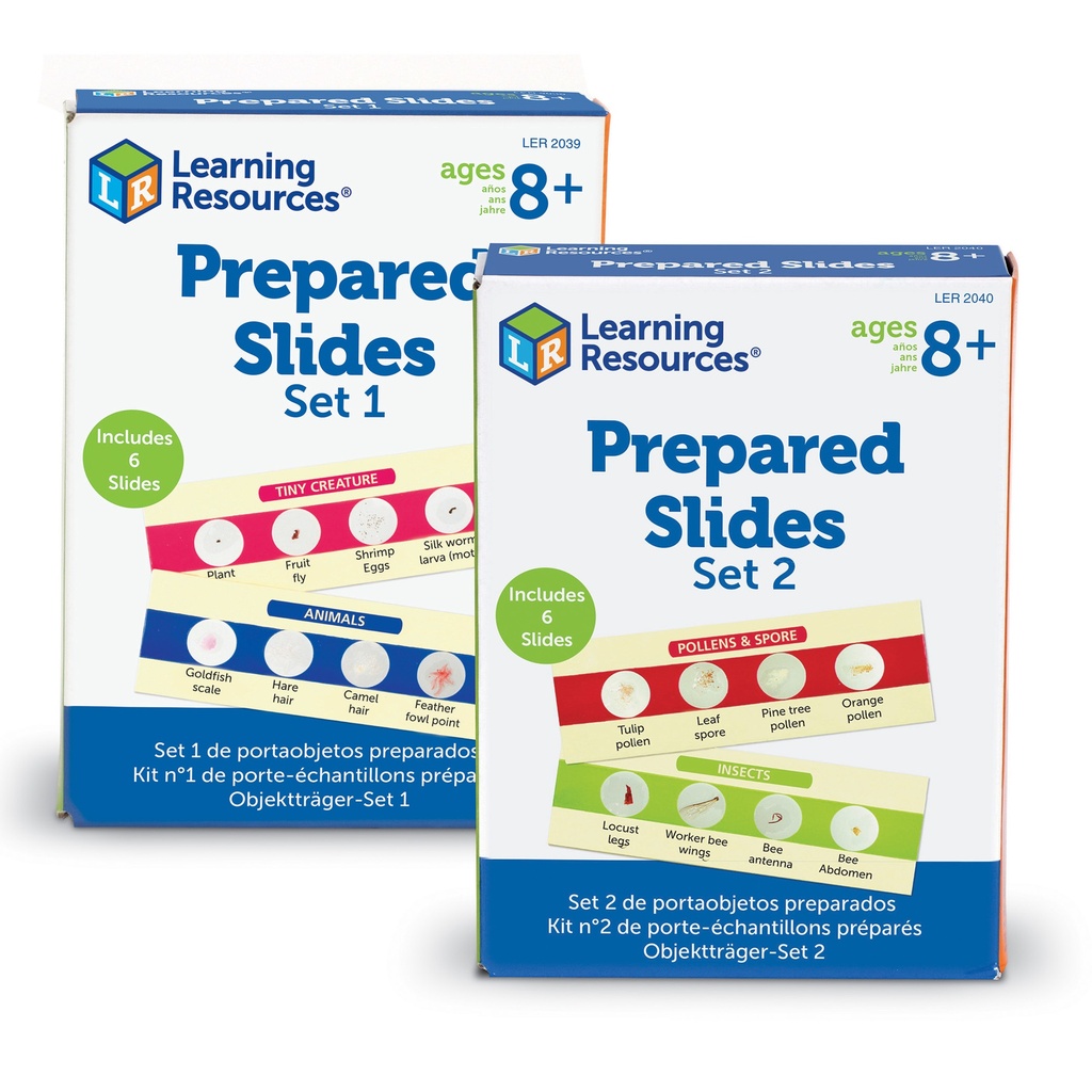 Set I & II Prepared Slides Bundle Pack of 12