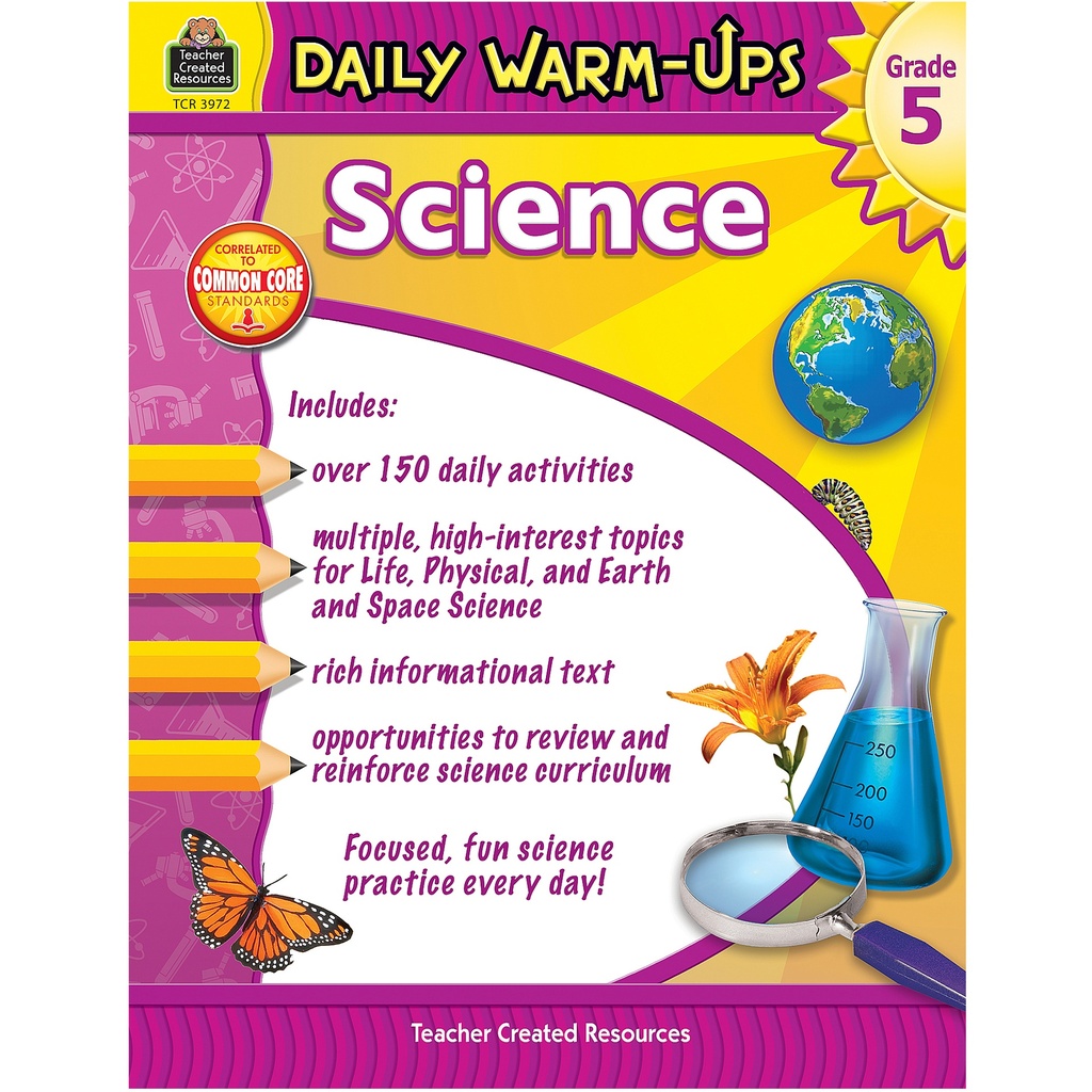 Daily Warm-Ups Science Book Grade 5