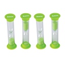 Green Small 5 Minute Sand Timers Pack of 4