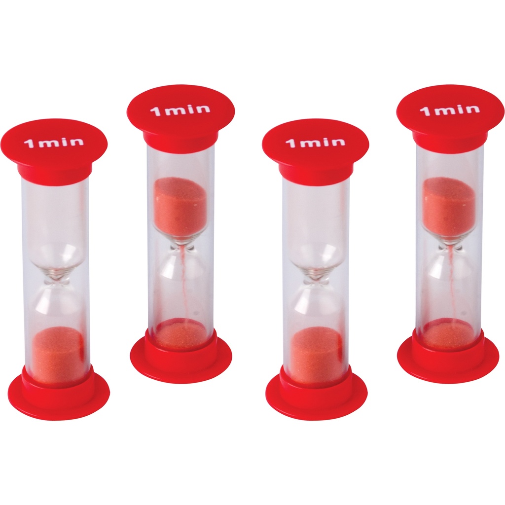 Mini 1 Minute Sand Timers Pack of 4