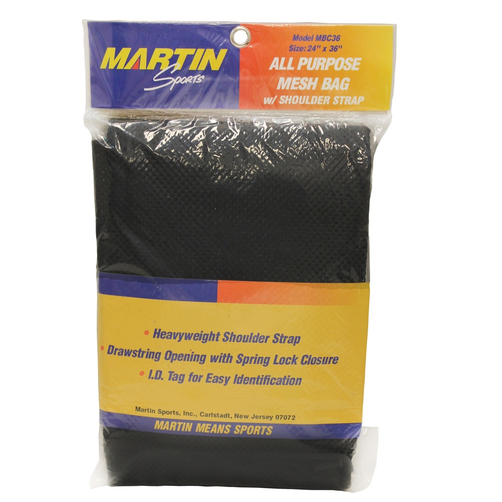 Black 24" x 36" All Purpose Mesh Bag with Carrying Strap