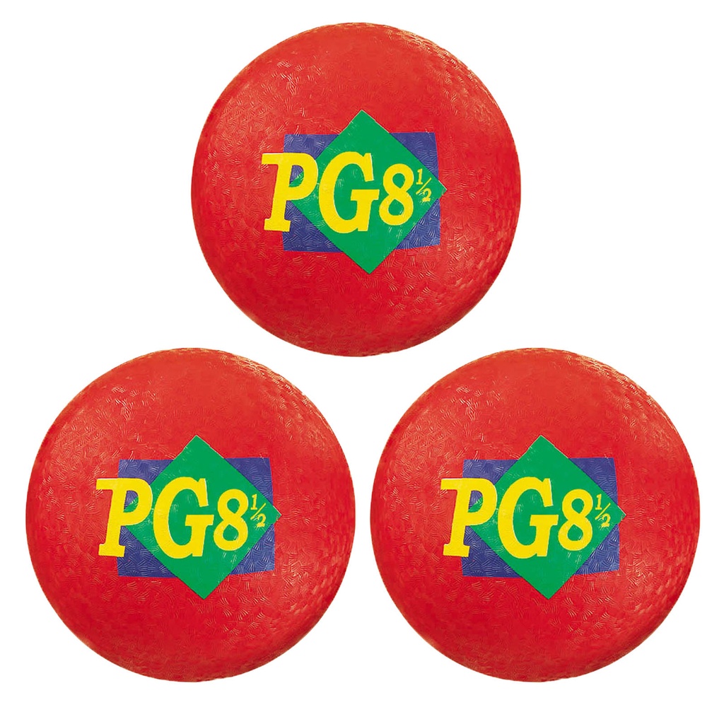 Red 8.5-Inch Playground Balls Pack of 3