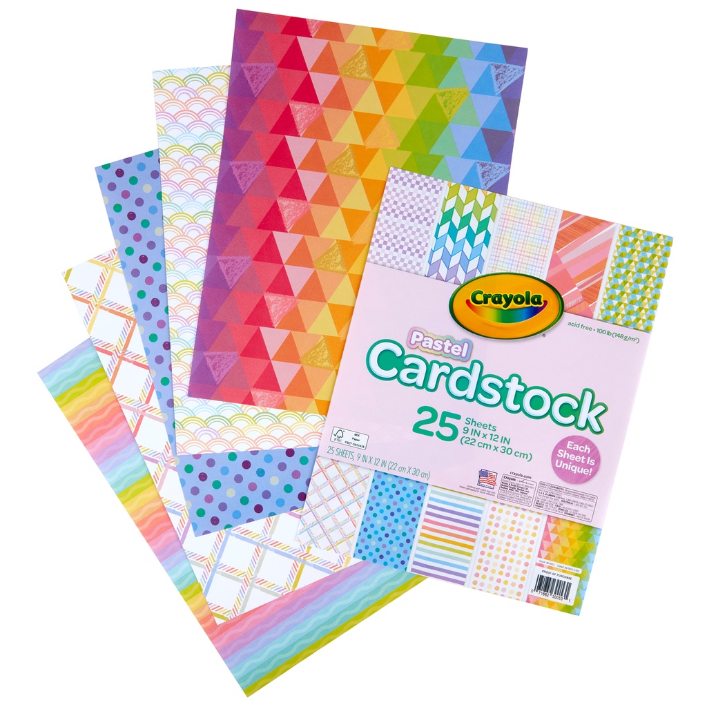 Pastel Cardstock 25 Count