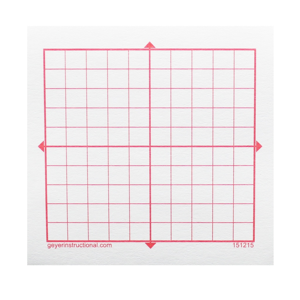 XY Axis 10 x 10 Square Grid Graphing 3M Post-it® Notes 4 Pads