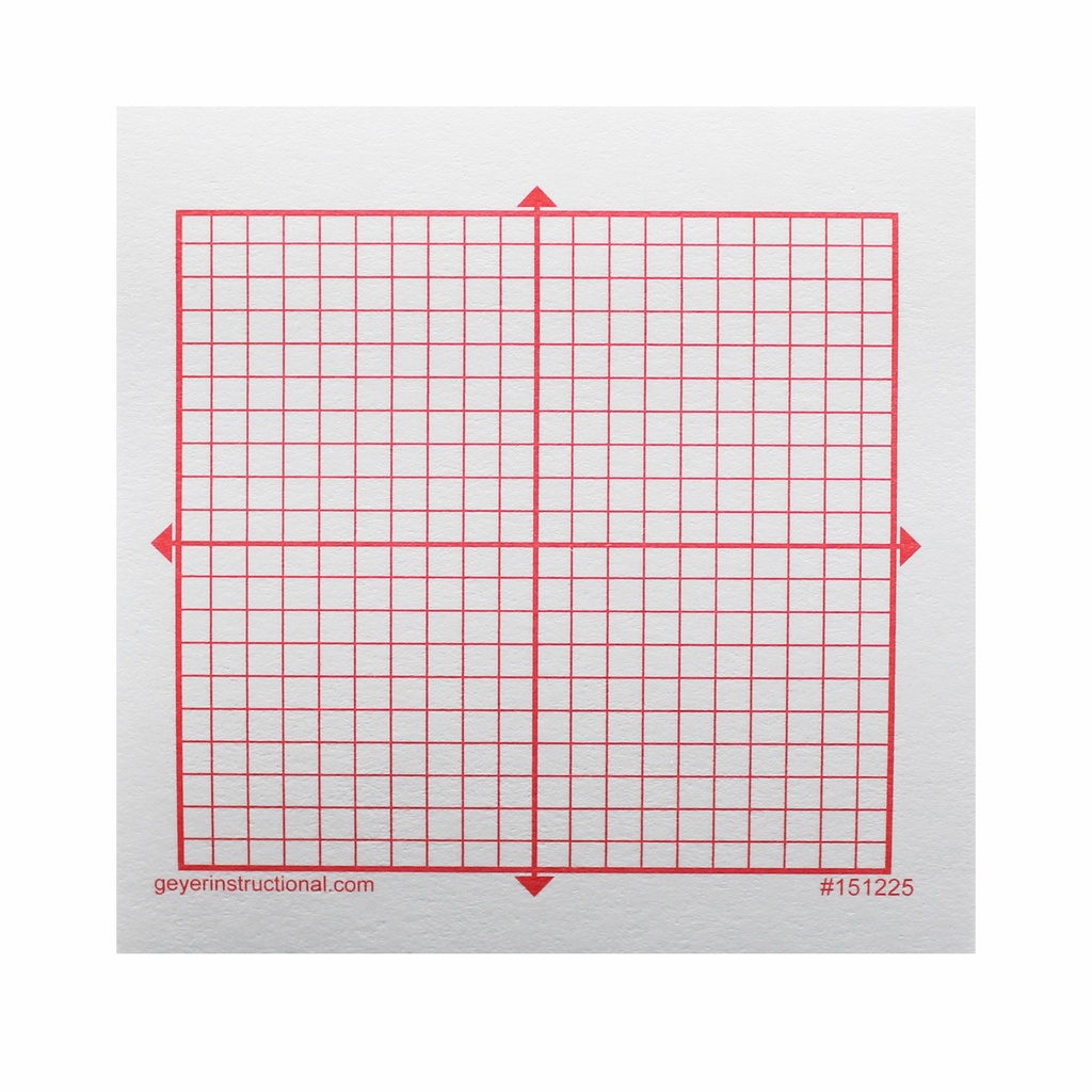 XY Axis 20 x 20 Square Grid Graphing 3M Post-it® Notes 4 Pads